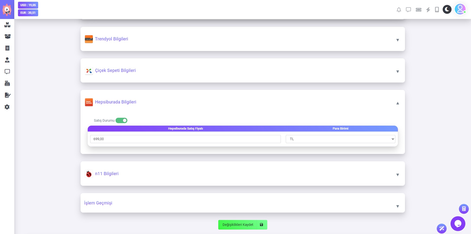 Hepsiburada Bilgileri